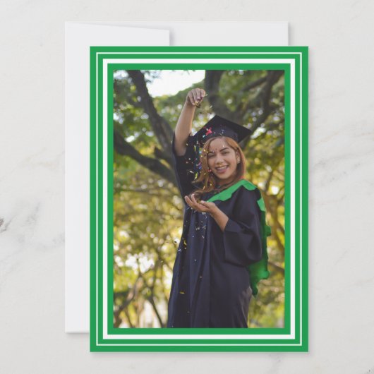 Groene en witte fotograaf Partij Kaart (Achterkant)