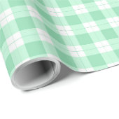 Groene en Witte Gecontroleerde Spel Cadeaupapier (Rol Hoek)