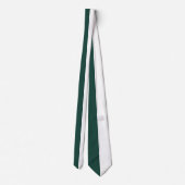 Groene en witte gespleten kleurontwerp halsband stropdas (Achterkant)