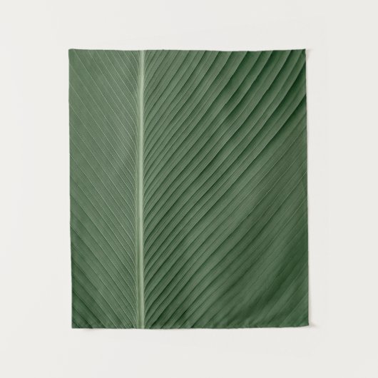 Groene en witte gestreepte textielstof wandkleed (Voorkant)