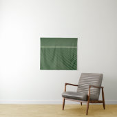 Groene en witte gestreepte textielstof wandkleed (In Situ (horizontaal))