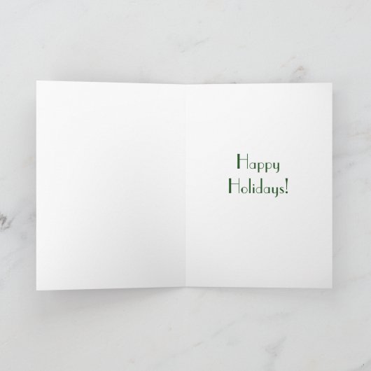 Groene en witte Gingham Pattern-feestkaart Feestdagen Kaart (Binnen)