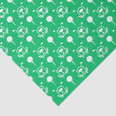 Groene en witte golfpictogrammen tissuepapier (Detail)