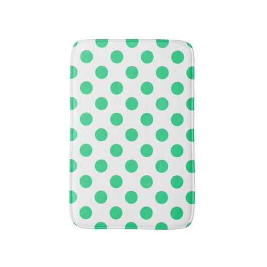 Groene en witte haarpunten badmat (Voorkant Verticaal)