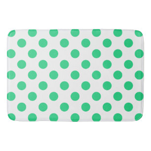 Groene en witte haarpunten badmat