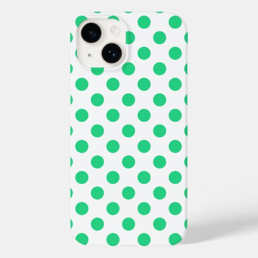 Groene en witte haarpunten Case-Mate iPhone case (Achterkant)
