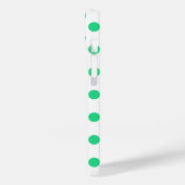 Groene en witte haarpunten Case-Mate iPhone case (Achterkant / Links)