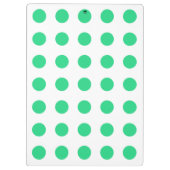 Groene en witte haarpunten klembord (Achterkant)