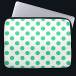 Groene en witte haarpunten laptop sleeve<br><div class="desc">Groene en witte haarpunten</div>