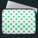 Groene en witte haarpunten laptop sleeve<br><div class="desc">Groene en witte haarpunten</div>