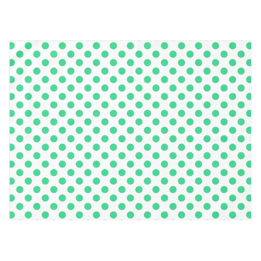 Groene en witte haarpunten tafelkleed (Voorkant (Horizontaal))