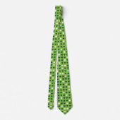 Groene en witte harten St. Patrick Day Stropdas (Achterkant)