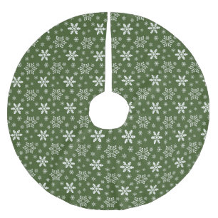 GROENE EN WITTE KERST SNEEUWVLOK PATRONEN KERSTBOOM ROK