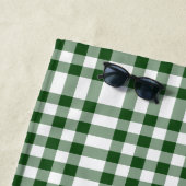 Groene en Witte keukenhanddoek Strandlaken (In situ)