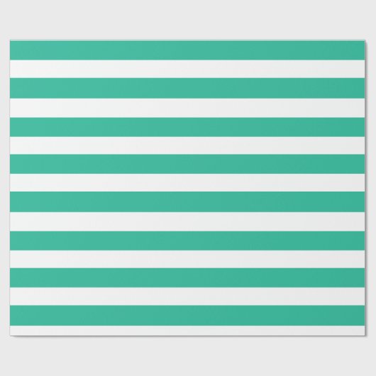 Groene en witte klapstoelstrips cadeaupapier (Vlak)