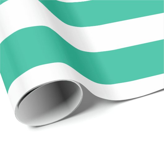 Groene en witte klapstoelstrips cadeaupapier (Rol Hoek)