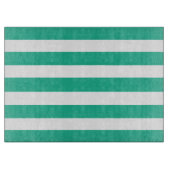 Groene en witte klapstoelstrips snijplank (Voorkant)