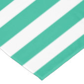 Groene en witte klapstoelstrips tafelkleed (Gekanteld)