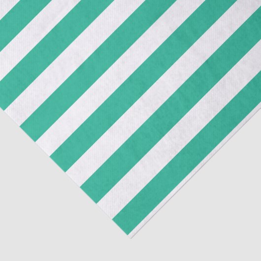 Groene en witte klapstoelstrips tissuepapier (Detail)