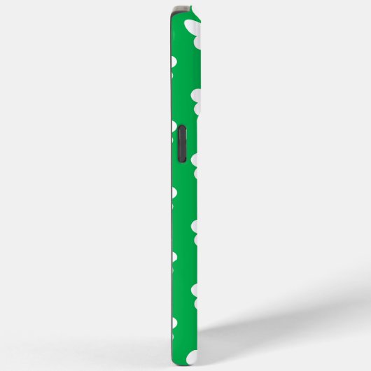 Groene en witte klaver Patroon Case-Mate iPhone Case (Achterkant / Rechts)