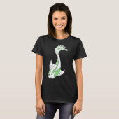 groene en witte koi t-shirt (Voorkant volledig)