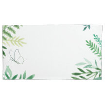 Groene en witte Kussensloop