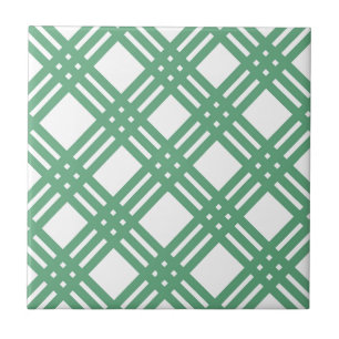 Groene en witte latentie tegeltje