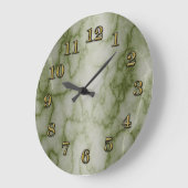 Groene en witte marmer grote klok (Hoek)