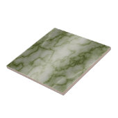 Groene en witte marmer tegeltje (Zijkant)