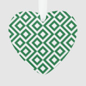 Groene en Witte Meander Ornament (voorkant)