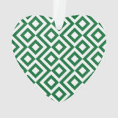 Groene en Witte Meander Ornament (achterkant)