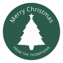 Groene En Witte Minimalistische Kerstboom En Tekst