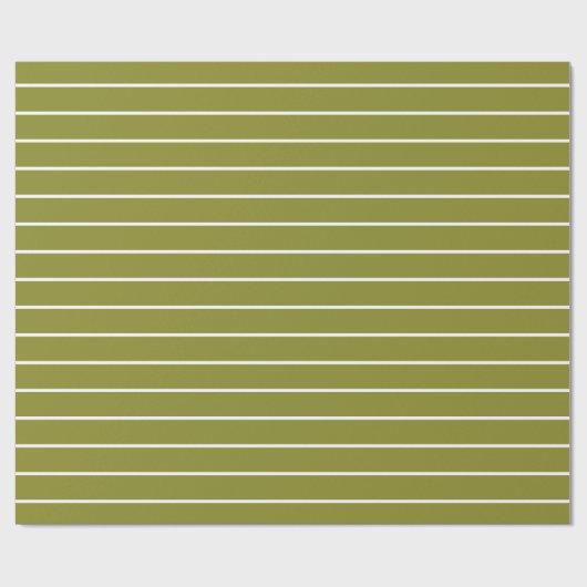 Groene en witte minimalistische moderne cadeaupapier (Vlak)