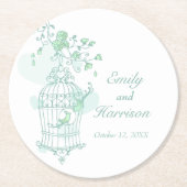 Groene en witte onderzetters voor open kooien (Voorkant)