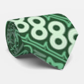 "Groene en Witte Oneindigheid" Forever Afbeelding  Stropdas (Opgerold)