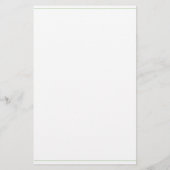 Groene en Witte Palm Palmetto Boom Monogram Briefpapier (Achterkant)