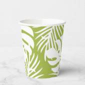 Groene en witte Palm Paper cup Papieren Bekers (Links)