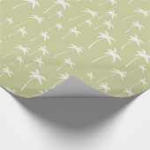  groene en witte palmbomen cadeaupapier (Hoek)