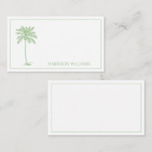 Groene en witte palmboom Monogram