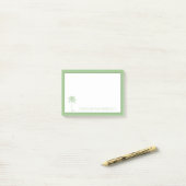 Groene en witte palmetto boom gepersonaliseerd post-it® notes (Op bureau)