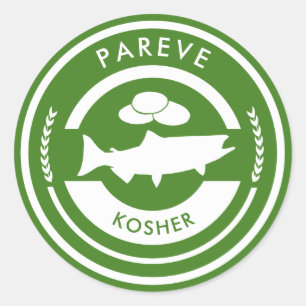 Groene en Witte Pareve Label Kosher Vis