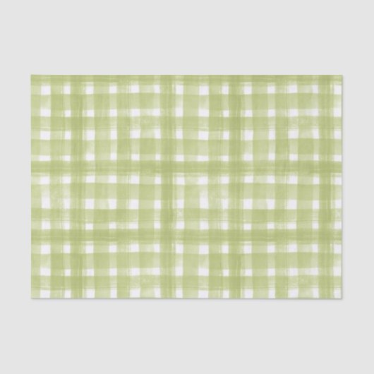 GROENE EN WITTE PLAATS TISSUEPAPIER (Voorkant)