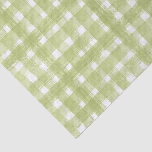 GROENE EN WITTE PLAATS TISSUEPAPIER (Detail)