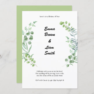 Groene en witte Planten Kaart