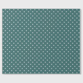 Groene en Witte poka Dots Cadeaupapier (Vlak)