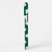 Groene en Witte poka Dots iPhone Hoesje (Linkerkant)