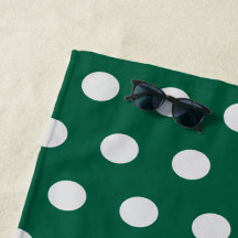 Groene en Witte poka Dots
