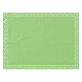 Groene en Witte poka Dots Tafelkleed (Voorkant (Horizontaal))