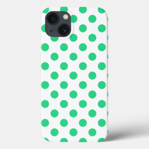 Groene en witte poka punten Hoesje-Mate iPhone cas Case-Mate iPhone Case