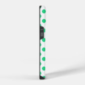 Groene en witte polka stippen iPhone hoesje (Rechterkant)
